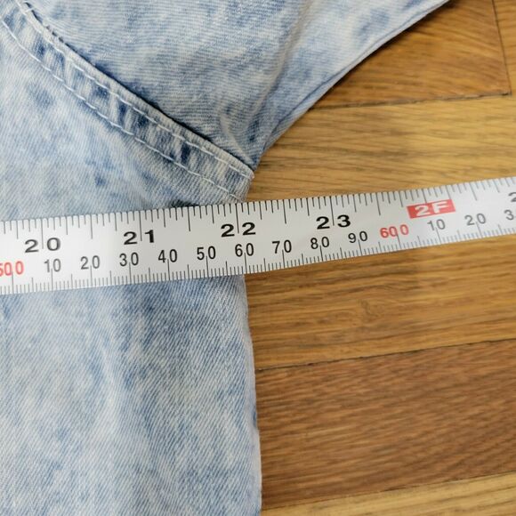 Southpole Men's Acid Wash Light Wash Denim Button Front Jean Jacket - Picture 6 of 9